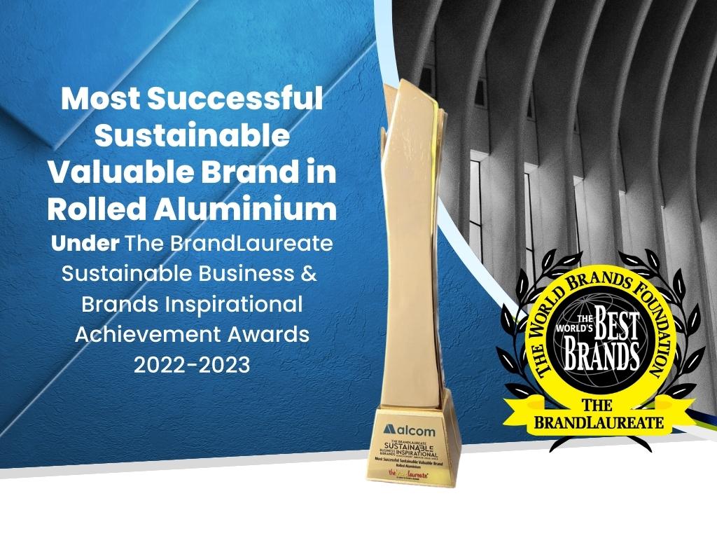 Alcom - Brand Laureate Most Successful Sustainable Valuable Brand in Rolled Aluminium
